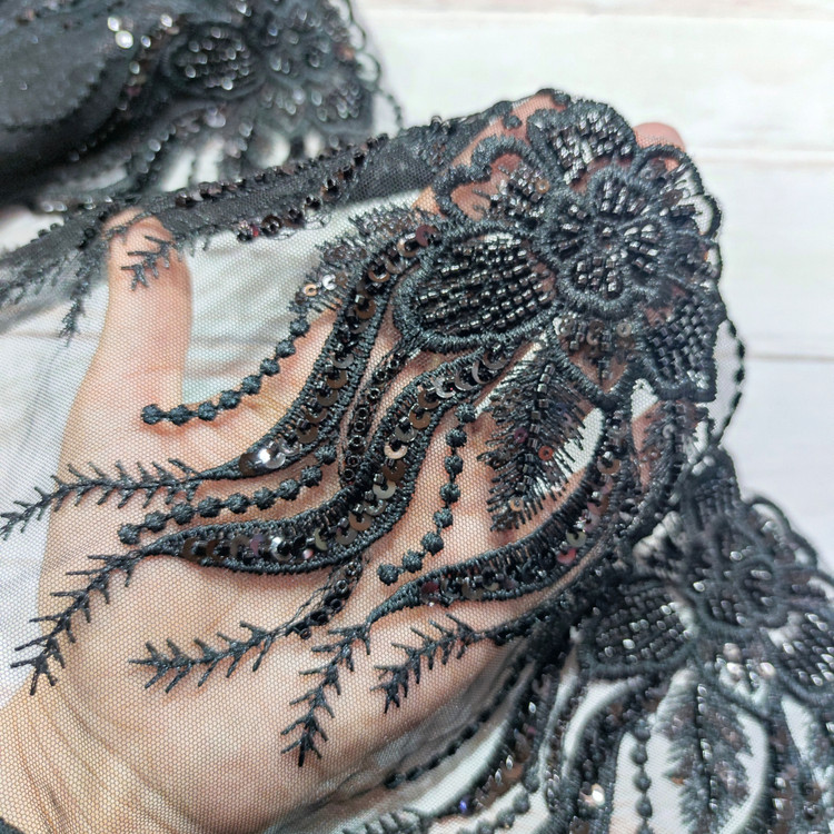 نوار خرجکار پهن گلدوزی شده(وارداتی)